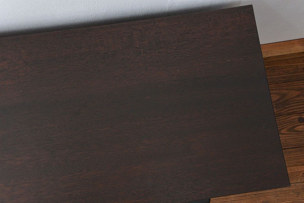 アンティーク家具　アンティーク 古い木の前面欅材ローチェスト(ローボード、箪笥、タンス、たんす)