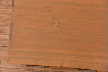 レトロ家具　昭和レトロ 古い木のかわいい6杯引き出し箱(1)(ドロワー、小物入れ、チェスト)