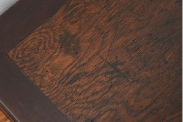 アンティーク家具　古民具・骨董 引き出し三杯のシックな文机(平机、テーブル)