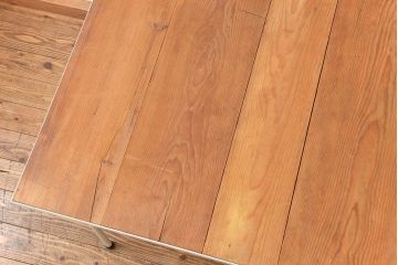 アンティーク家具　アンティーク 古材天板の鉄枠付き　大きな鉄脚テーブル(1)(作業台・デスク・陳列台・机)