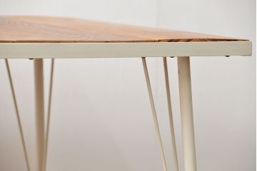 アンティーク家具　アンティーク 古材天板の鉄枠付き　大きな鉄脚テーブル(1)(作業台・デスク・陳列台・机)