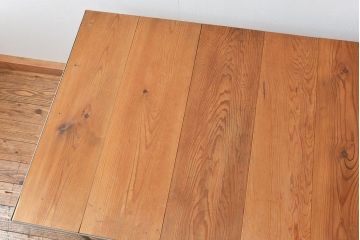 アンティーク家具　アンティーク　古材天板!鉄枠付き鉄脚のダイニングテーブル