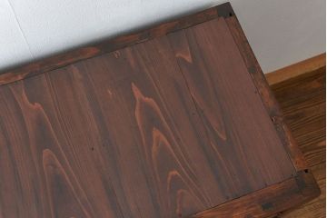 アンティーク家具　古民具・骨董 前面欅材玉杢 上質な茶箪笥(2)(水屋箪笥、収納棚)