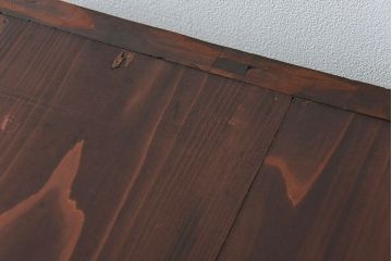 アンティーク家具　古民具・骨董 前面欅材玉杢 上質な茶箪笥(2)(水屋箪笥、収納棚)