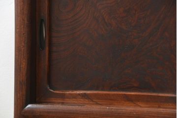 アンティーク家具　古民具・骨董 前面欅材玉杢 上質な茶箪笥(2)(水屋箪笥、収納棚)