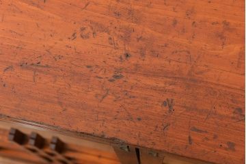 レトロ家具　昭和レトロ 古い木の小振りな本箱(ブックケース、本棚)