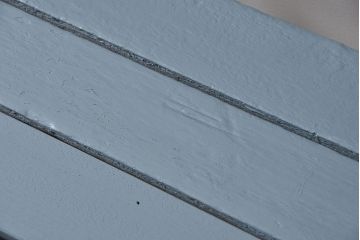 レトロ家具　昭和レトロ 古い鉄脚のペイントベンチ(長椅子、イス)