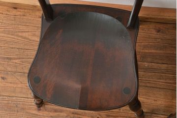 中古　松本民芸家具 ワイコムチェア2脚セット(2) 定価1脚=約88000円(椅子、イス、いす)