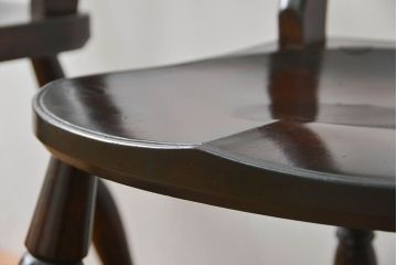 中古　松本民芸家具 ワイコムチェア2脚セット(2) 定価1脚=約88000円(椅子、イス、いす)
