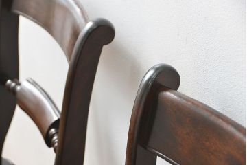 中古　松本民芸家具 ワイコムチェア2脚セット(3) 定価1脚=約88000円(椅子、イス、いす)