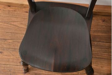 中古　松本民芸家具 ワイコムチェア2脚セット(3) 定価1脚=約88000円(椅子、イス、いす)