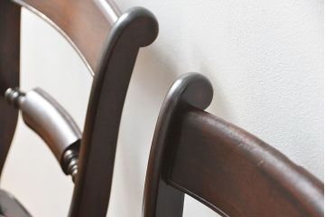 中古　松本民芸家具 ワイコムチェア2脚セット(5) 定価1脚=約88000円(椅子、イス、いす)