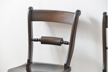 中古　松本民芸家具 ワイコムチェア2脚セット(6) 定価1脚=約88000円(椅子、イス、いす)