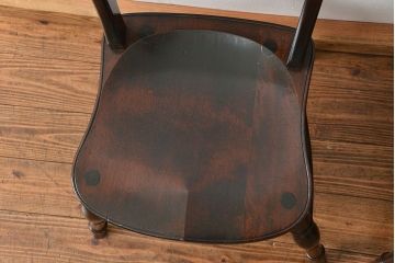 中古　松本民芸家具 ワイコムチェア2脚セット(6) 定価1脚=約88000円(椅子、イス、いす)