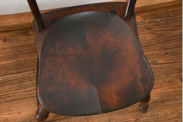 中古　松本民芸家具 ワイコムチェア2脚セット(7) 定価1脚=約88000円(椅子、イス、いす)
