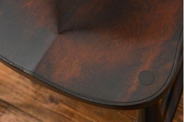 中古　松本民芸家具 ワイコムチェア2脚セット(7) 定価1脚=約88000円(椅子、イス、いす)