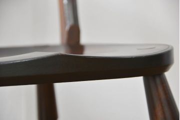 中古　松本民芸家具 ワイコムチェア2脚セット(7) 定価1脚=約88000円(椅子、イス、いす)