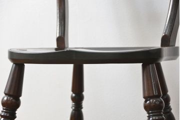 中古　松本民芸家具 ワイコムチェア2脚セット(8) 定価1脚=約88000円(椅子、イス、いす)