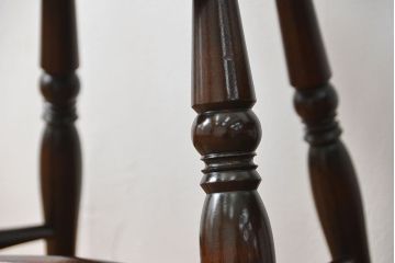 中古　松本民芸家具 ワイコムチェア2脚セット(8) 定価1脚=約88000円(椅子、イス、いす)