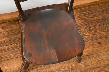 中古　松本民芸家具 ワイコムチェア2脚セット(9) 定価1脚=約88000円(椅子、イス、いす)