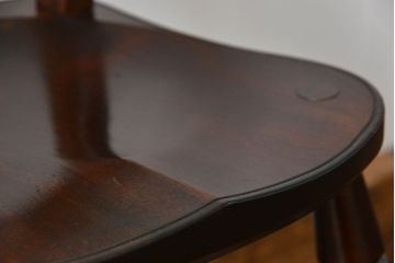 中古　松本民芸家具 ワイコムチェア2脚セット(9) 定価1脚=約88000円(椅子、イス、いす)