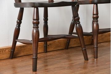 中古　松本民芸家具 ワイコムチェア2脚セット(9) 定価1脚=約88000円(椅子、イス、いす)