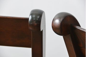 中古　松本民芸家具 ワイコムチェア2脚セット(9) 定価1脚=約88000円(椅子、イス、いす)