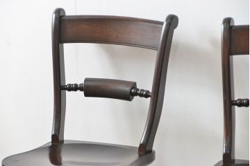中古　松本民芸家具 ワイコムチェア2脚セット(10) 定価1脚=約88000円(椅子、イス、いす)