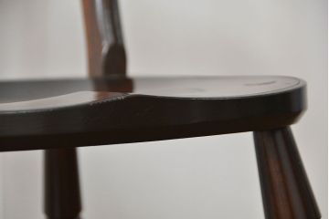 中古　松本民芸家具 ワイコムチェア2脚セット(10) 定価1脚=約88000円(椅子、イス、いす)