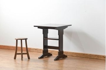 中古 松本民芸家具 食卓テーブル(小)(1)(ダイニングテーブル、机)