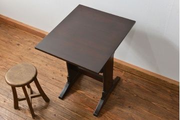 中古 松本民芸家具 食卓テーブル(小)(1)(ダイニングテーブル、机)