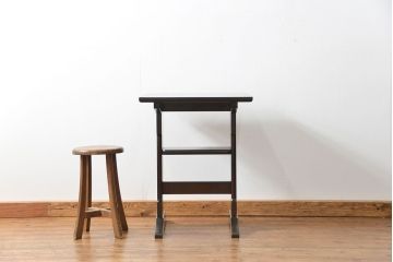 中古 松本民芸家具 食卓テーブル(小)(2)(ダイニングテーブル、机)