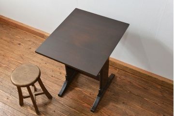 中古 松本民芸家具 食卓テーブル(小)(2)(ダイニングテーブル、机)