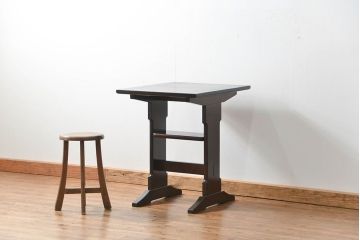 中古 松本民芸家具 食卓テーブル(小)(3)(ダイニングテーブル、机)