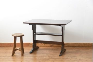 中古 松本民芸家具 食卓テーブル(中)(2)(ダイニングテーブル、机)