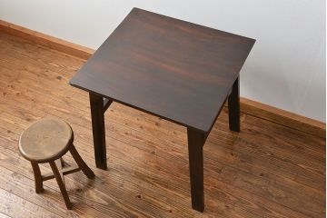 中古　松本民芸家具　上品なサイドテーブル(机)