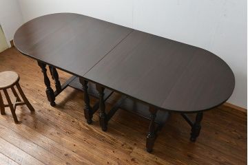 中古 松本民芸家具　バタフライテーブル1対(エクステンションテーブル、ダイニングテーブル)