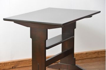 中古 松本民芸家具 食卓テーブル(中)(3)(ダイニングテーブル、机)