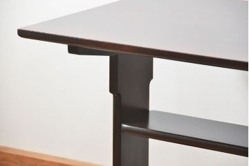中古 松本民芸家具 食卓テーブル(中)(3)(ダイニングテーブル、机)