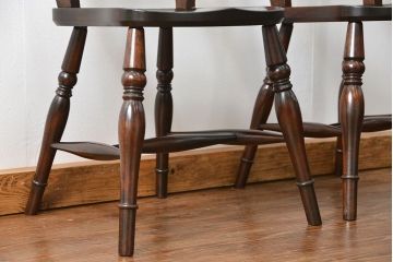 中古　松本民芸家具 ワイコムチェア2脚セット(11) 定価1脚=約88000円(椅子、イス、いす)