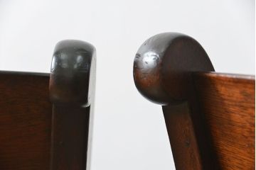 中古　松本民芸家具 ワイコムチェア2脚セット(11) 定価1脚=約88000円(椅子、イス、いす)