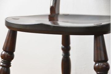 中古　松本民芸家具 ワイコムチェア2脚セット(12) 定価1脚=約88000円(椅子、イス、いす)