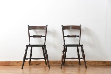 中古　松本民芸家具 ワイコムチェア2脚セット(椅子)