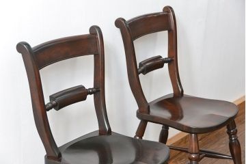 中古　松本民芸家具 ワイコムチェア2脚セット(椅子)