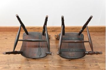 中古　松本民芸家具 ワイコムチェア2脚セット(椅子)