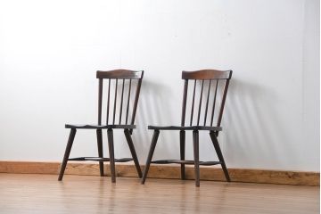 ビンテージ 松本民芸家具 スティックバックチェア2脚セット(椅子、イス)