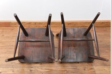 ビンテージ 松本民芸家具 スティックバックチェア2脚セット(椅子、イス)