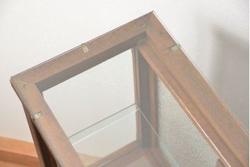 アンティーク家具　アンティーク 古いタバコ屋のR型タイルガラスケース(L型ガラスケース、ショーケース)