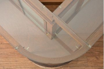 アンティーク家具　アンティーク 古いタバコ屋のR型タイルガラスケース(L型ガラスケース、ショーケース)