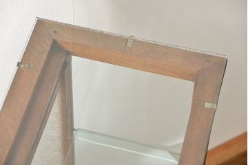 アンティーク家具　アンティーク 古いタバコ屋のR型タイルガラスケース(L型ガラスケース、ショーケース)